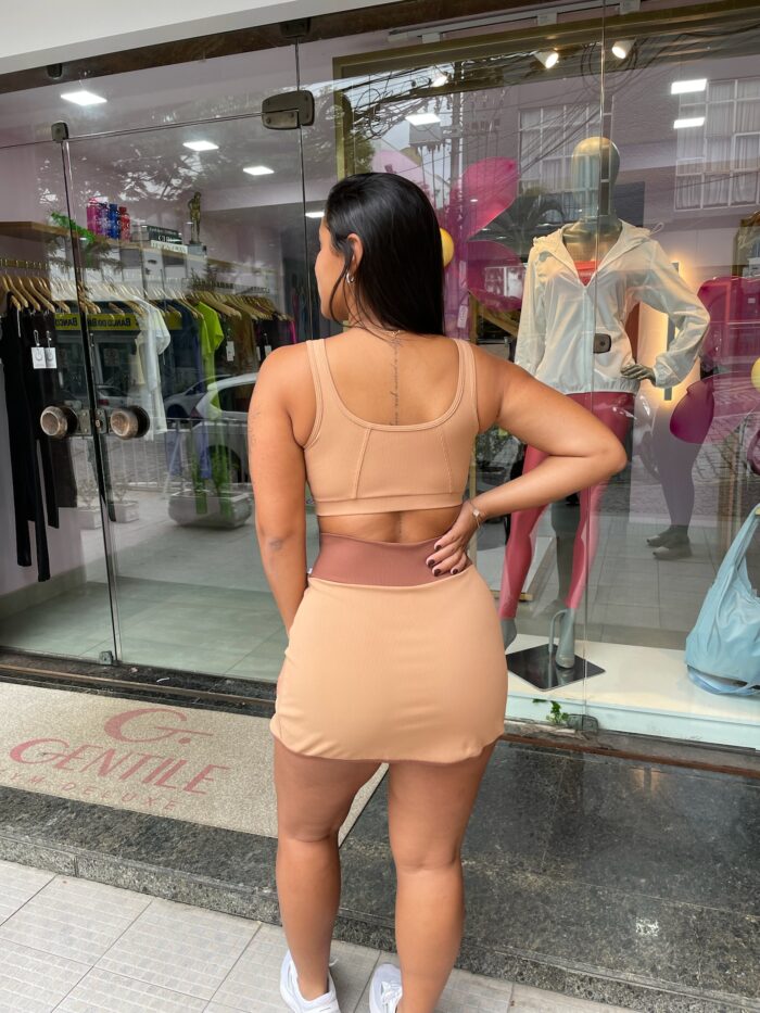 CONJUNTO SHORT/SAIA - MICRO CANELADO - Image 2