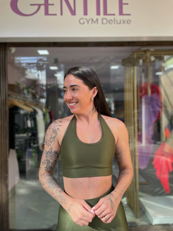 TOP LUA  -  VERDE MILITAR