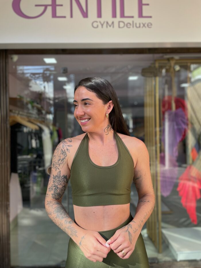TOP LUA  -  VERDE MILITAR