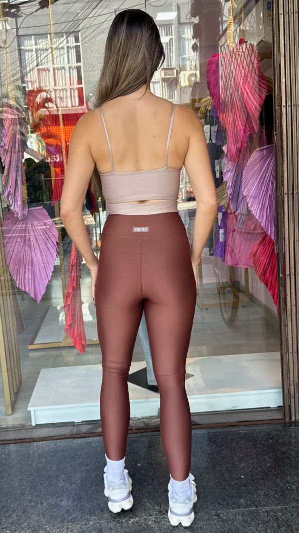 CONJUNTO BICOLOR LEGGING  - MARROM/OFF