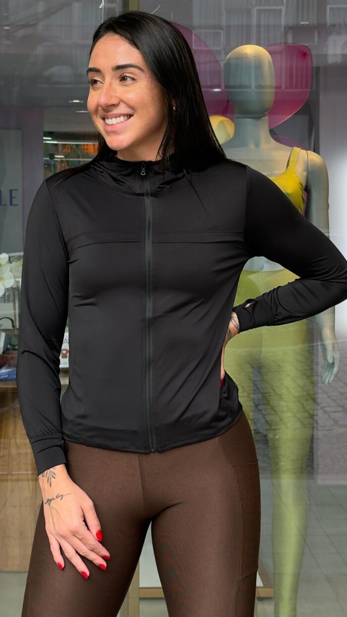 CASACO POLIAMIDA LIGHT - PRETO