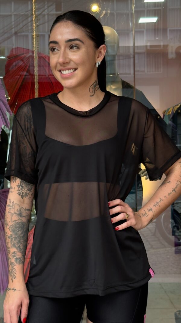 BLUSA TULE - PRETO