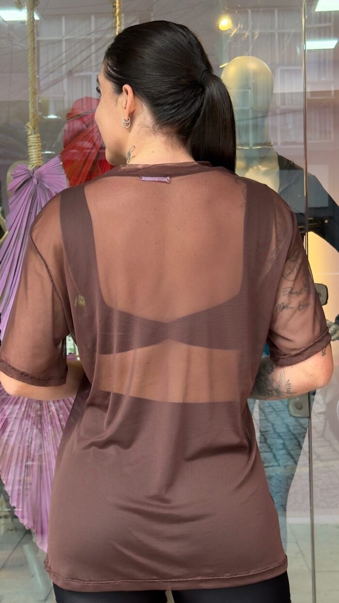 BLUSA TULE - MARROM - Image 3